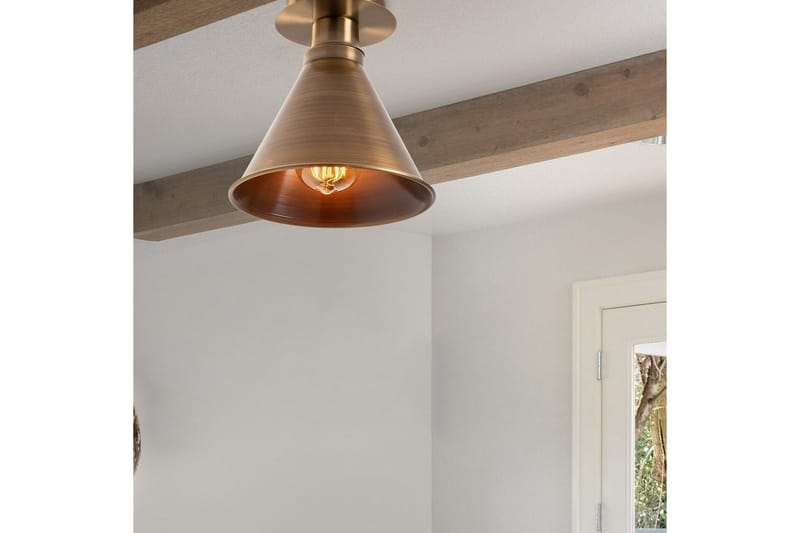 Loftlampe Adrim Kobber Trekant Én Fatning - Kobber - Belysning - Lamper & indendørsbelysning - Loftlampe - Pendellamper & hængelamper