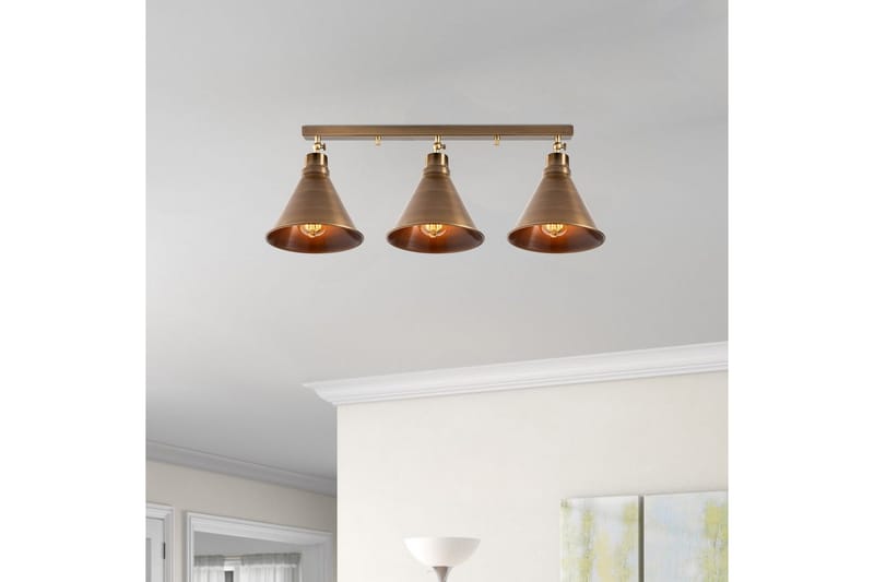 Loftlampe Adrim Tri Vintage - Brun - Belysning - Lamper & indendørsbelysning - Loftlampe - Pendellamper & hængelamper