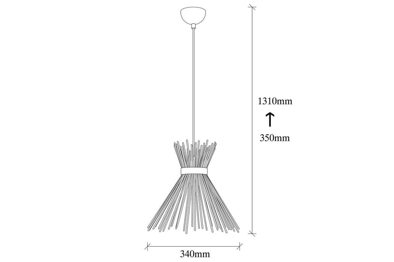 Loftlampe Afroz Sort Enkelt stik - Enkelt stik - Belysning - Lamper & indendørsbelysning - Loftlampe - Pendellamper & hængelamper