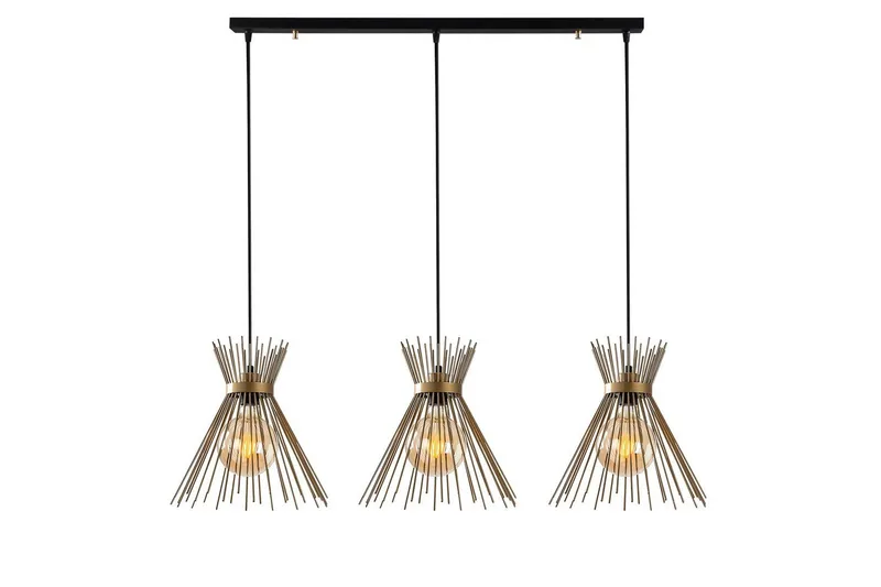 Loftlampe Afroz Sort Tre stik, Tre stik