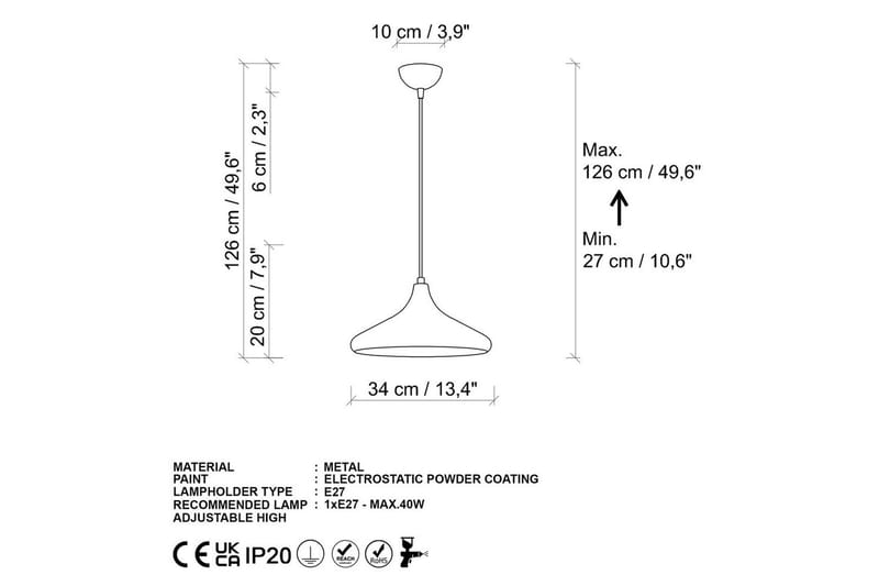 Loftlampe Argentubay Rany - Guld - Belysning - Lamper & indendørsbelysning - Loftlampe - Pendellamper & hængelamper