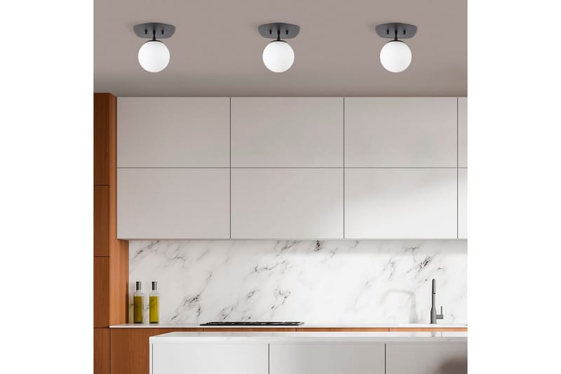 Loftlampe Ariofield (20 x 25 x 25 cm) Sort / Gul - Sort / Gul - Belysning - Lamper & indendørsbelysning - Loftlampe - Plafond