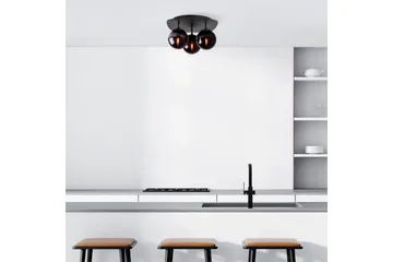Loftlampe Ariofield Tredobbelt Sort - Sort - Belysning - Lamper & indendørsbelysning - Loftlampe - Plafond