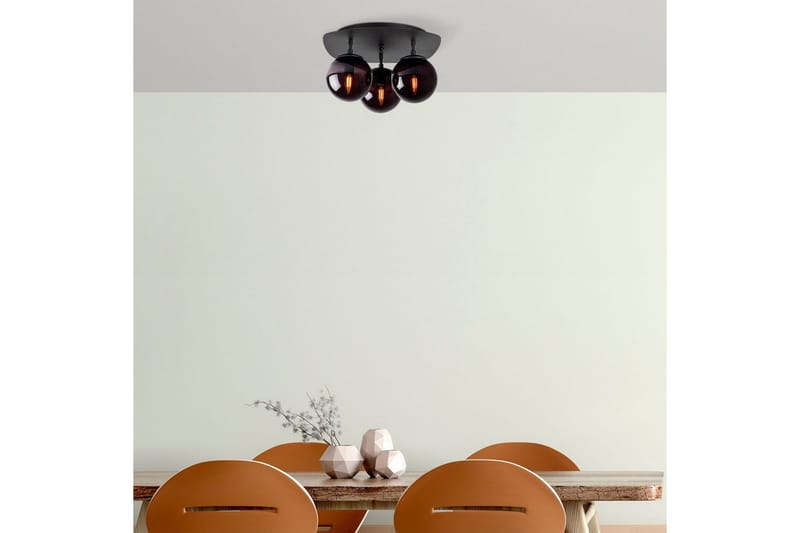 Loftlampe Ariofield Tredobbelt Sort - Sort - Belysning - Lamper & indendørsbelysning - Loftlampe - Plafond