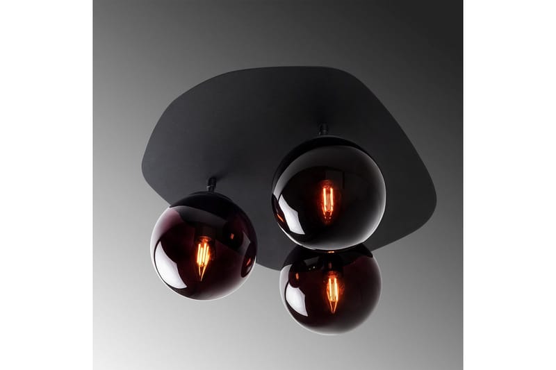 Loftlampe Ariofield Tredobbelt Sort - Sort - Belysning - Lamper & indendørsbelysning - Loftlampe - Plafond