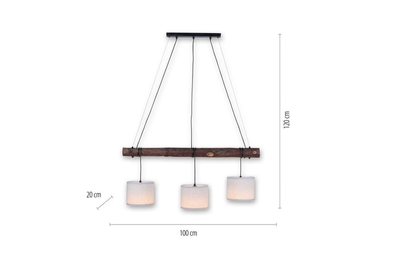 Loftlampe Bark - 20x120x100 cm - Belysning - Lamper & indendørsbelysning - Loftlampe - Pendellamper & hængelamper