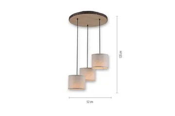 Loftlampe Bark - 52x120x52 cm - Belysning - Lamper & indendørsbelysning - Loftlampe - Pendellamper & hængelamper