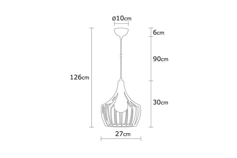 Loftlampe Benro Sort - Sort - Belysning - Lamper & indendørsbelysning - Loftlampe - Pendellamper & hængelamper