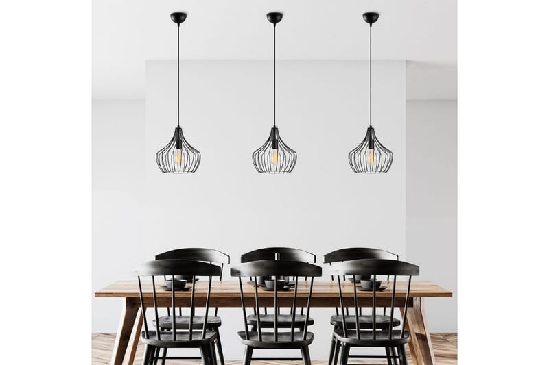 Loftlampe Benro Sort - Sort - Belysning - Lamper & indendørsbelysning - Loftlampe - Pendellamper & hængelamper