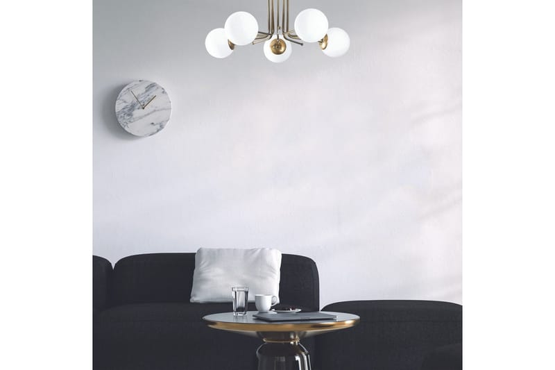 Loftlampe Bhika Masafumie Fem Rany / Hvid - Guld/Hvid - Belysning - Lamper & indendørsbelysning - Loftlampe - Plafond