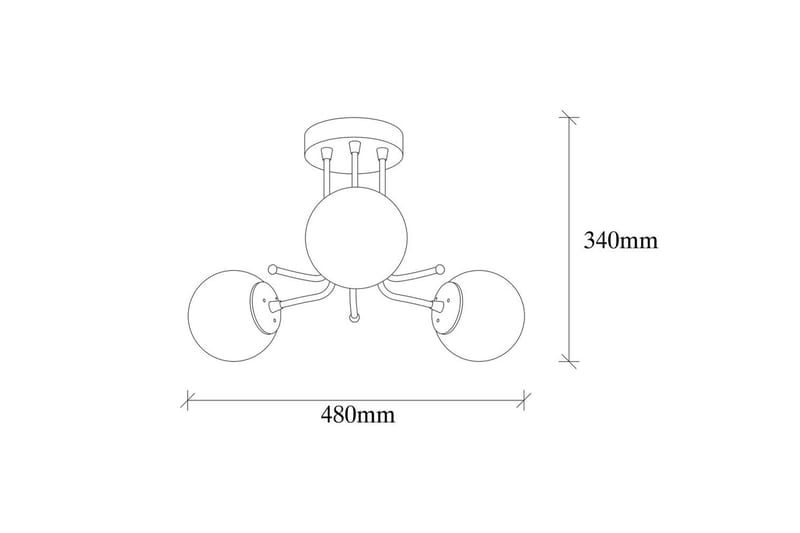 Loftlampe Bhika Rany / Hvid - Rany / Hvid - Belysning - Lamper & indendørsbelysning - Loftlampe - Plafond