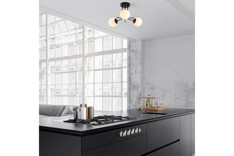 Loftlampe Bhika Sort - Sort - Belysning - Lamper & indendørsbelysning - Loftlampe - Pendellamper & hængelamper