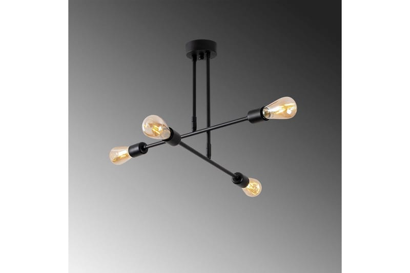 Loftlampe Blomst Sort - Sort - Belysning - Lamper & indendørsbelysning - Loftlampe - Plafond