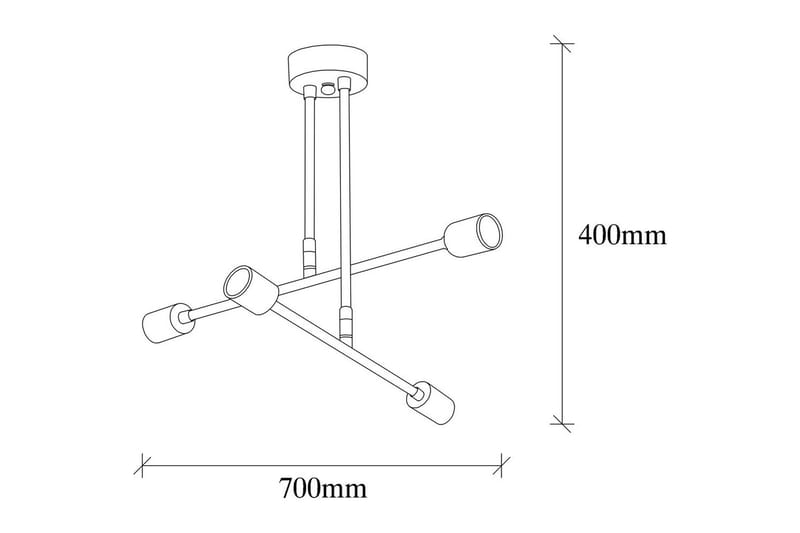 Loftlampe Blomst Sort - Sort - Belysning - Lamper & indendørsbelysning - Loftlampe - Plafond