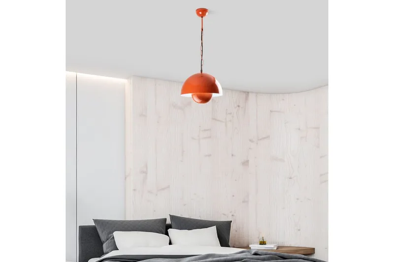 Loftlampe Brena Enkelt Fatning Orange - Orange - Belysning - Lamper & indendørsbelysning - Loftlampe - Pendellamper & hængelamper