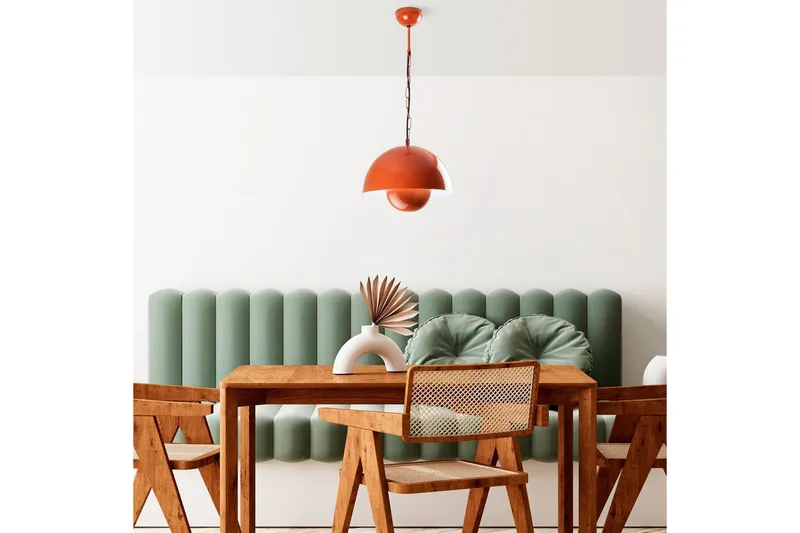 Loftlampe Brena Enkelt Fatning Orange - Orange - Belysning - Lamper & indendørsbelysning - Loftlampe - Pendellamper & hængelamper