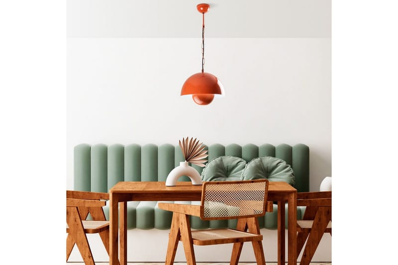 Loftlampe Brena Enkelt Fatning Orange - Orange - Belysning - Lamper & indendørsbelysning - Loftlampe - Pendellamper & hængelamper