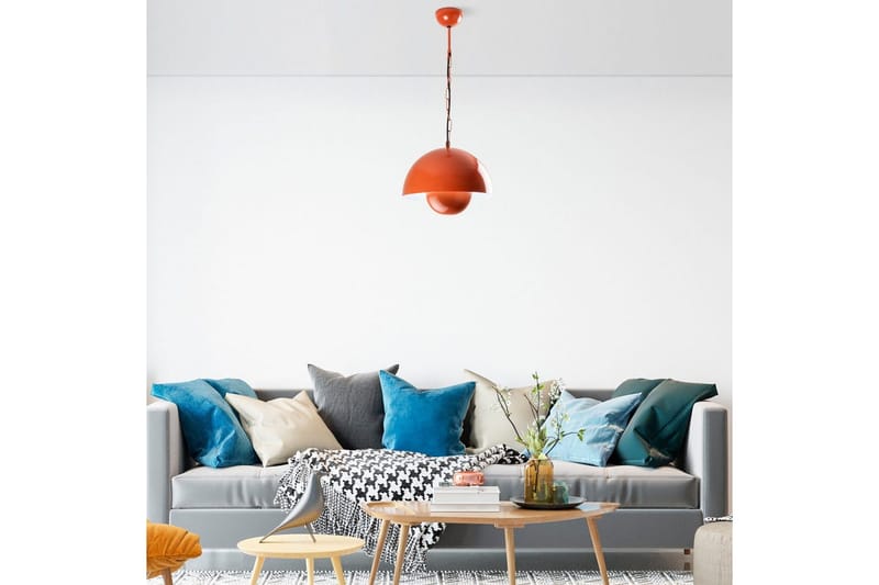 Loftlampe Brena Enkelt Fatning Orange - Orange - Belysning - Lamper & indendørsbelysning - Loftlampe - Pendellamper & hængelamper
