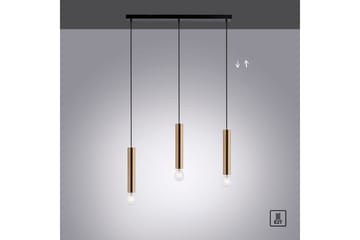 Loftlampe Bruna - 6x120x65 cm, Messing Mat - Belysning - Lamper & indendørsbelysning - Loftlampe - Pendellamper & hængelamper