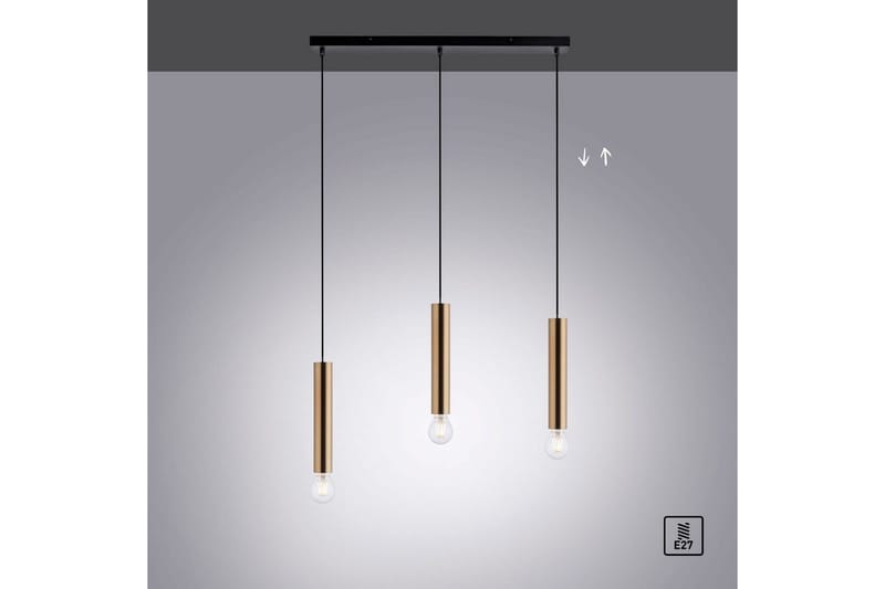 Loftlampe Bruna - 6x120x65 cm, Messing Mat - Belysning - Lamper & indendørsbelysning - Loftlampe - Pendellamper & hængelamper