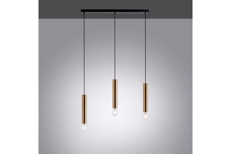 Loftlampe Bruna - 6x120x65 cm, Messing Mat - Belysning - Lamper & indendørsbelysning - Loftlampe - Pendellamper & hængelamper