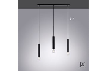 Loftlampe Bruna - 6x120x65 cm, Sort - Belysning - Lamper & indendørsbelysning - Loftlampe - Pendellamper & hængelamper