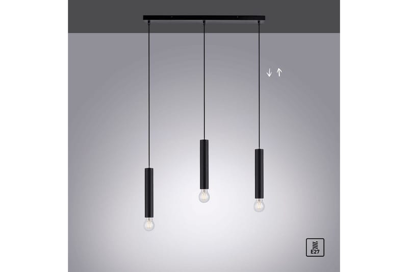Loftlampe Bruna - 6x120x65 cm, Sort - Belysning - Lamper & indendørsbelysning - Loftlampe - Pendellamper & hængelamper