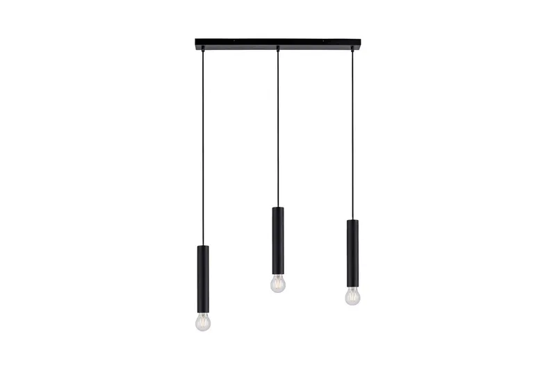 Loftlampe Bruna, 6x120x65 cm, Sort