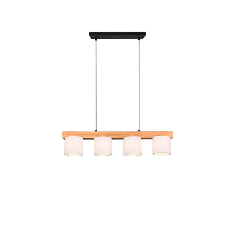 Loftlampe Cameron - Hvid/træ - Belysning - Lamper & indendørsbelysning - Loftlampe - Pendellamper & hængelamper