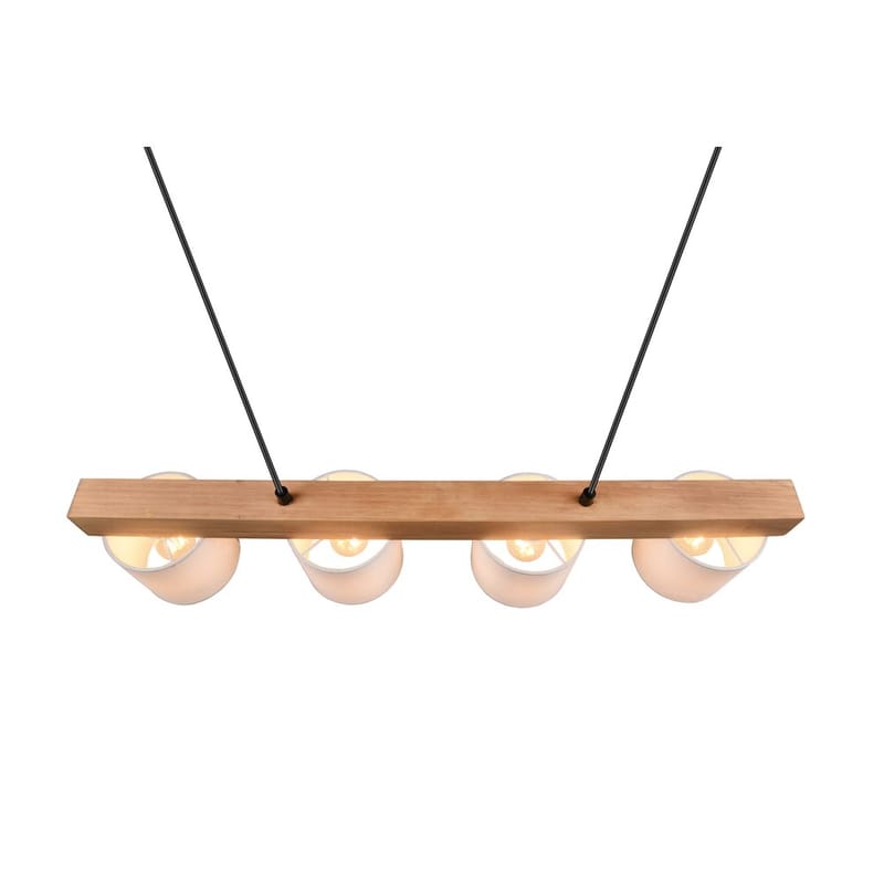 Loftlampe Cameron - Hvid/træ - Belysning - Lamper & indendørsbelysning - Loftlampe - Pendellamper & hængelamper