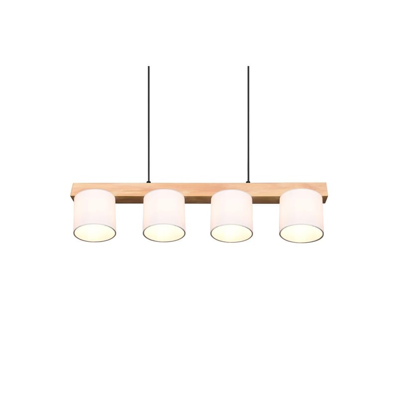 Loftlampe Cameron - Hvid/træ - Belysning - Lamper & indendørsbelysning - Loftlampe - Pendellamper & hængelamper