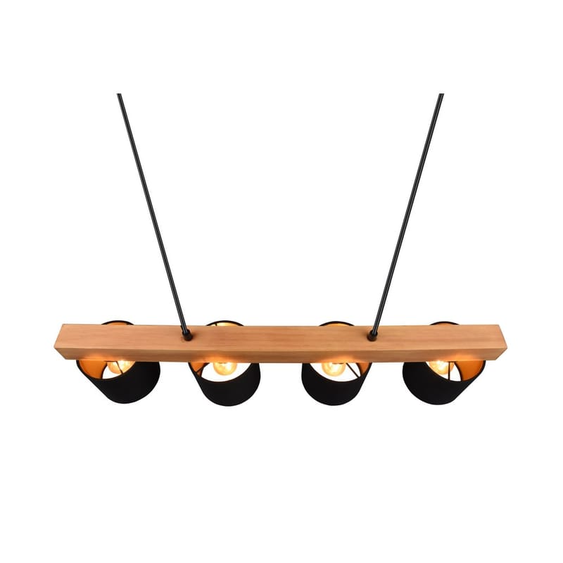 Loftlampe Cameron - Sort/træ - Belysning - Lamper & indendørsbelysning - Loftlampe - Pendellamper & hængelamper