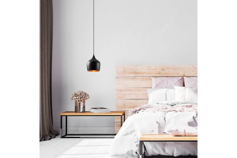 Loftlampe Chichela Enkel Sort - Sort - Belysning - Lamper & indendørsbelysning - Loftlampe - Pendellamper & hængelamper
