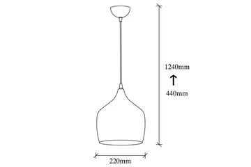 Loftlampe Chichela Enkel Sort - Sort - Belysning - Lamper & indendørsbelysning - Loftlampe - Pendellamper & hængelamper