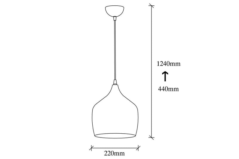 Loftlampe Chichela Enkel Sort - Sort - Belysning - Lamper & indendørsbelysning - Loftlampe - Pendellamper & hængelamper