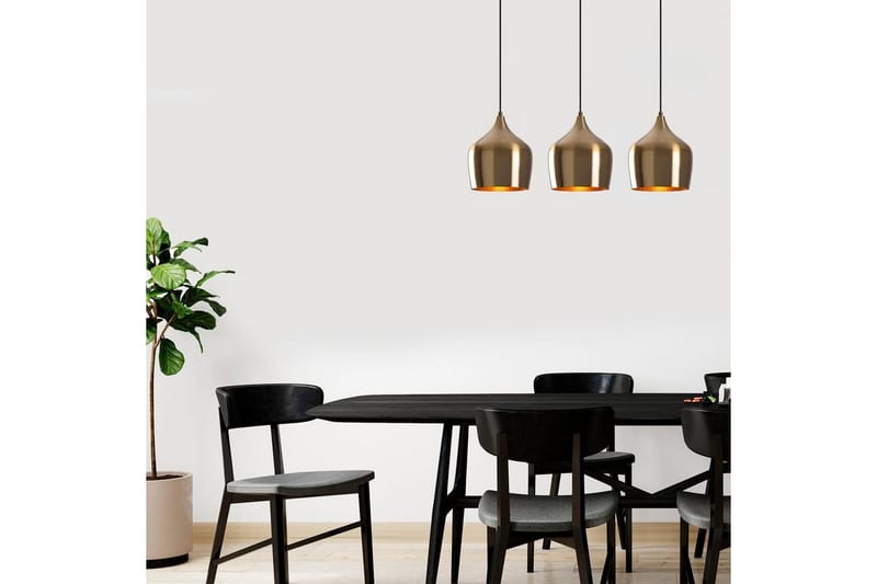 Loftlampe Chichela Tre Vintage - Guld - Belysning - Lamper & indendørsbelysning - Loftlampe - Pendellamper & hængelamper