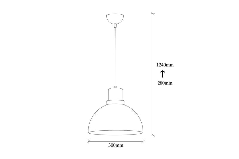 Loftlampe Chichelai Enkelt Sort - Sort - Belysning - Lamper & indendørsbelysning - Loftlampe - Pendellamper & hængelamper