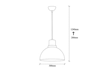 Loftlampe Chichelai Enkelt Sort - Sort - Belysning - Lamper & indendørsbelysning - Loftlampe - Pendellamper & hængelamper
