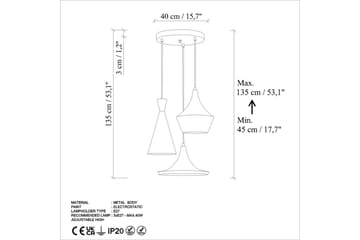 Loftlampe Cindel Antikation - Guld - Belysning - Lamper & indendørsbelysning - Loftlampe - Pendellamper & hængelamper