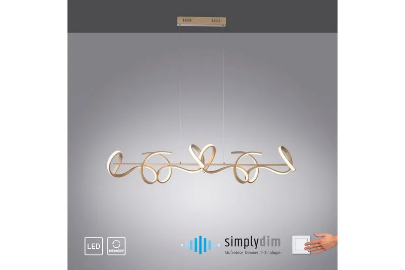 Loftlampe Curls - 21x135x99 cm - Belysning - Lamper & indendørsbelysning - Loftlampe - Pendellamper & hængelamper