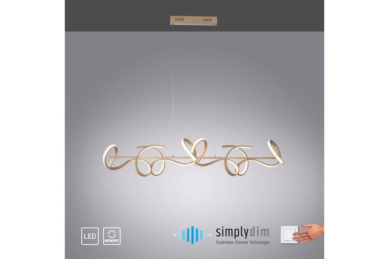 Loftlampe Curls - 21x135x99 cm - Belysning - Lamper & indendørsbelysning - Loftlampe - Pendellamper & hængelamper