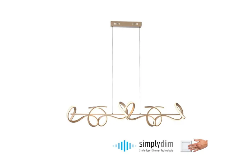 Loftlampe Curls - 21x135x99 cm - Belysning - Lamper & indendørsbelysning - Loftlampe - Pendellamper & hængelamper