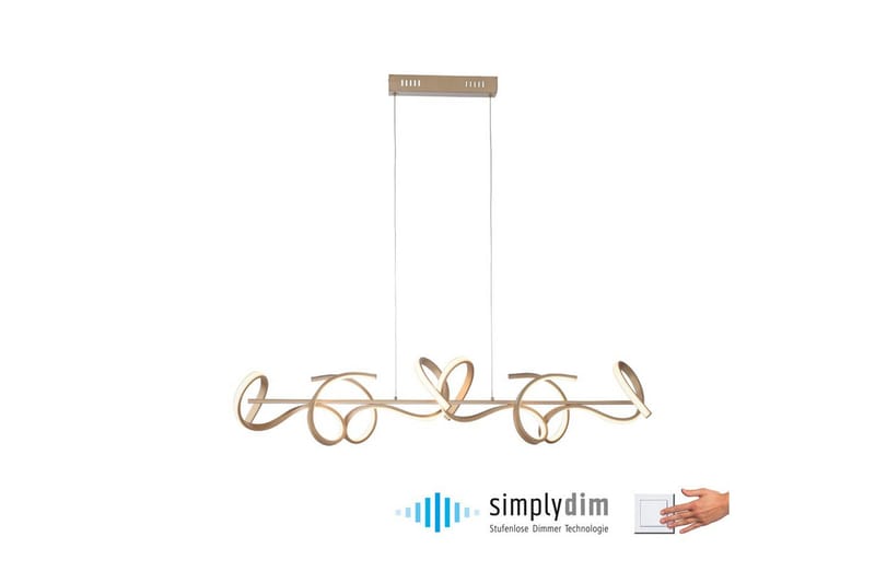 Loftlampe Curls - 21x135x99 cm - Belysning - Lamper & indendørsbelysning - Loftlampe - Pendellamper & hængelamper