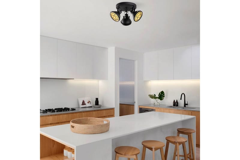 Loftlampe Desten Sort - Sort - Belysning - Lamper & indendørsbelysning - Loftlampe - Plafond