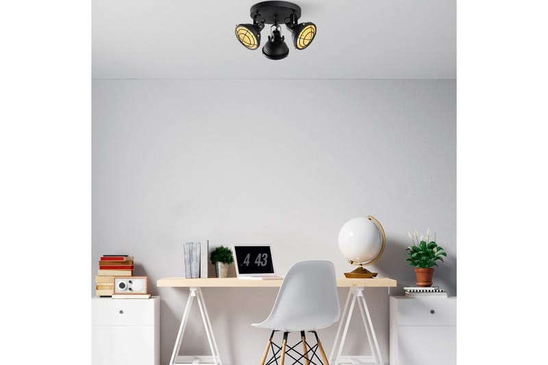 Loftlampe Desten Sort - Sort - Belysning - Lamper & indendørsbelysning - Loftlampe - Plafond