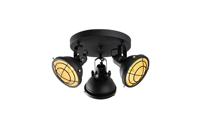 Loftlampe Desten Sort, Sort