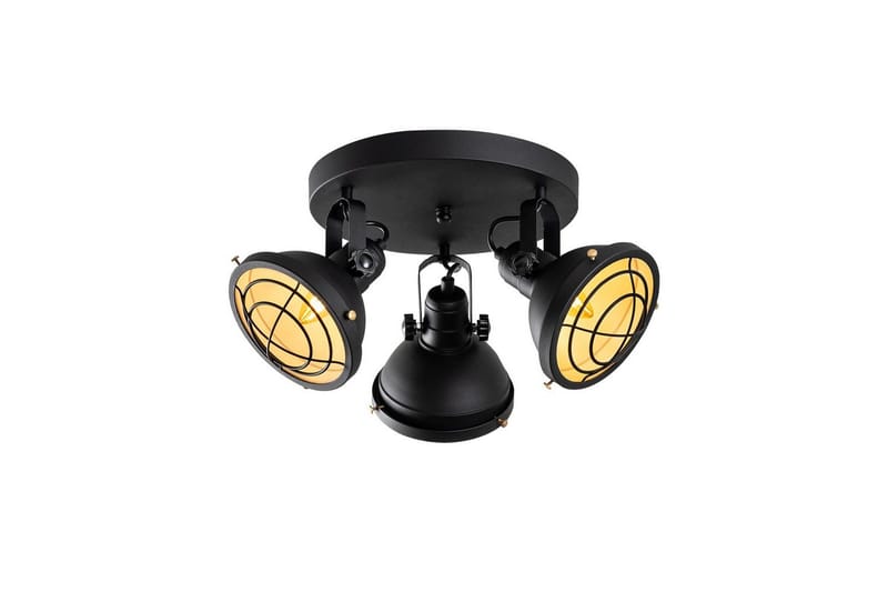 Loftlampe Desten Sort, Sort