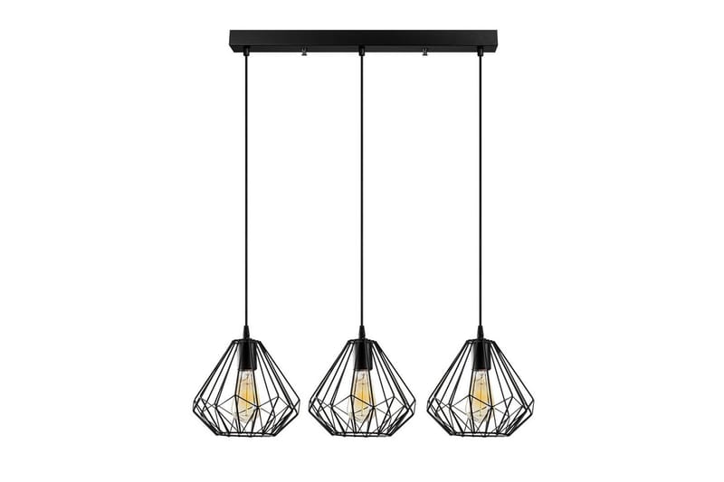 Loftlampe Diamant Tre Sort - Sort - Belysning - Lamper & indendørsbelysning - Loftlampe - Pendellamper & hængelamper