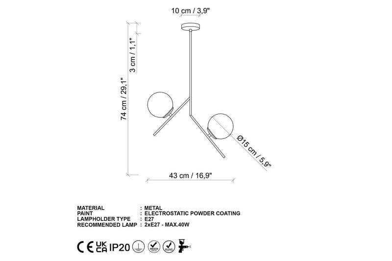 Loftlampe Dolcer Dasinara Rany - Rany - Belysning - Lamper & indendørsbelysning - Loftlampe - Pendellamper & hængelamper