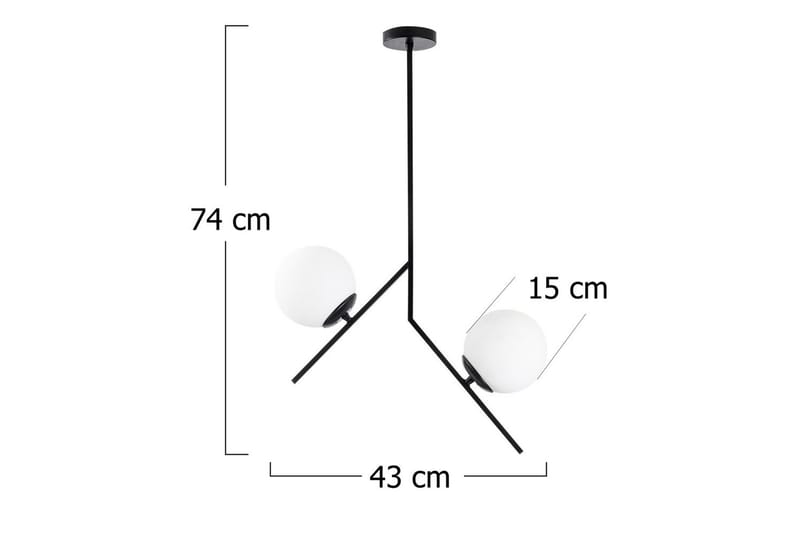 Loftlampe Dolcer Dasinara Sort - Sort - Belysning - Lamper & indendørsbelysning - Loftlampe - Pendellamper & hængelamper